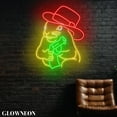 thumbnail image 4 of Glowneon Squirrel Cowboy Led Lights For Western Cowboy Bar Wall Decor, 4 of 5