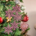 thumbnail image 4 of Plastic Glitter Snowflake, 10cm, 30 Per Box, 4 of 5