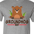 thumbnail image 4 of Inktastic Groundhog Day with Cute Groundhog Illustration T-Shirt, 4 of 5