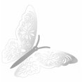 thumbnail image 4 of Juego de 12 pegatinas de pared de mariposa de flores 3D extraíbles pegatinas de pared de bricolaje plata Kuyhfg Sin marca, 4 of 5
