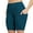 Green, variant on Charmo Womens High Waisted Biker Yoga Shorts Knee Length Athletic Shorts with Pockets