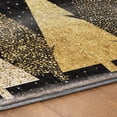 thumbnail image 5 of Addison Rugs Dream Shag Premium Machine Washable Transitional Gold Trees Midnight Rectangle Rug, 5' x 7'6", 5 of 8