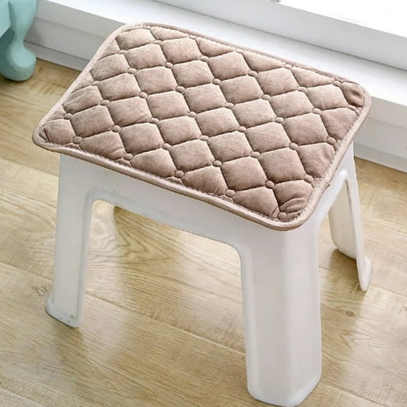 Zenithome Non-Slip Removable Washable Plush Cushion for Chair Bench, Rectangular Home Office Car Seat Pad, 20x35cm