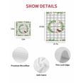 thumbnail image 7 of Spring Botanical Kitchen Dish Towels for Drying Dishes Set of 3, Garden Birds Floral Leaves Gray Plaid Waffle Weave Microfiber Hand Tea Bathroom Towels Quick Dry & Absorbent Towel 12x12, 7 of 7