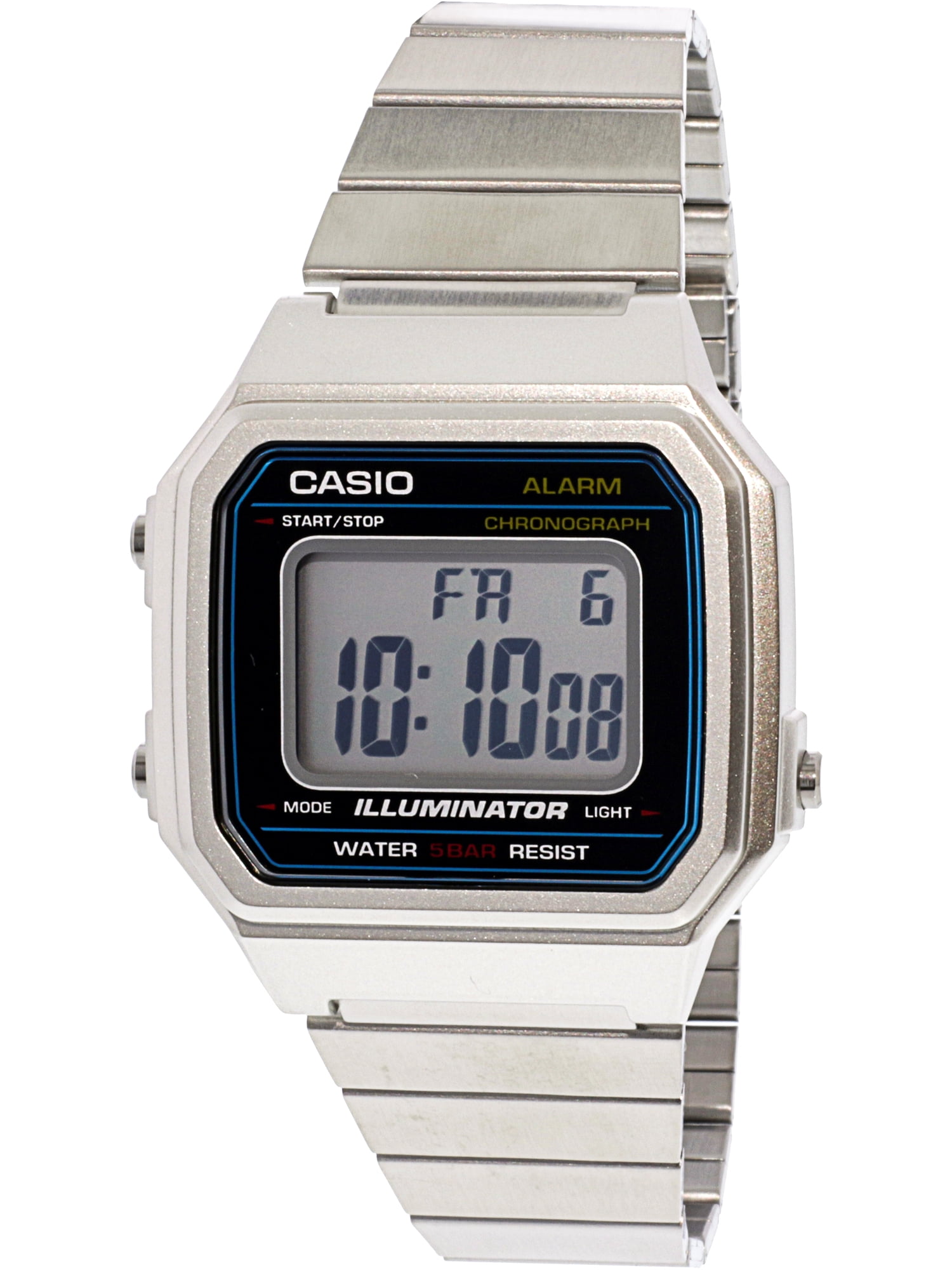 Casio Men's Classic B650WD-1A Silver Stainless-Steel Quartz Fashion ...