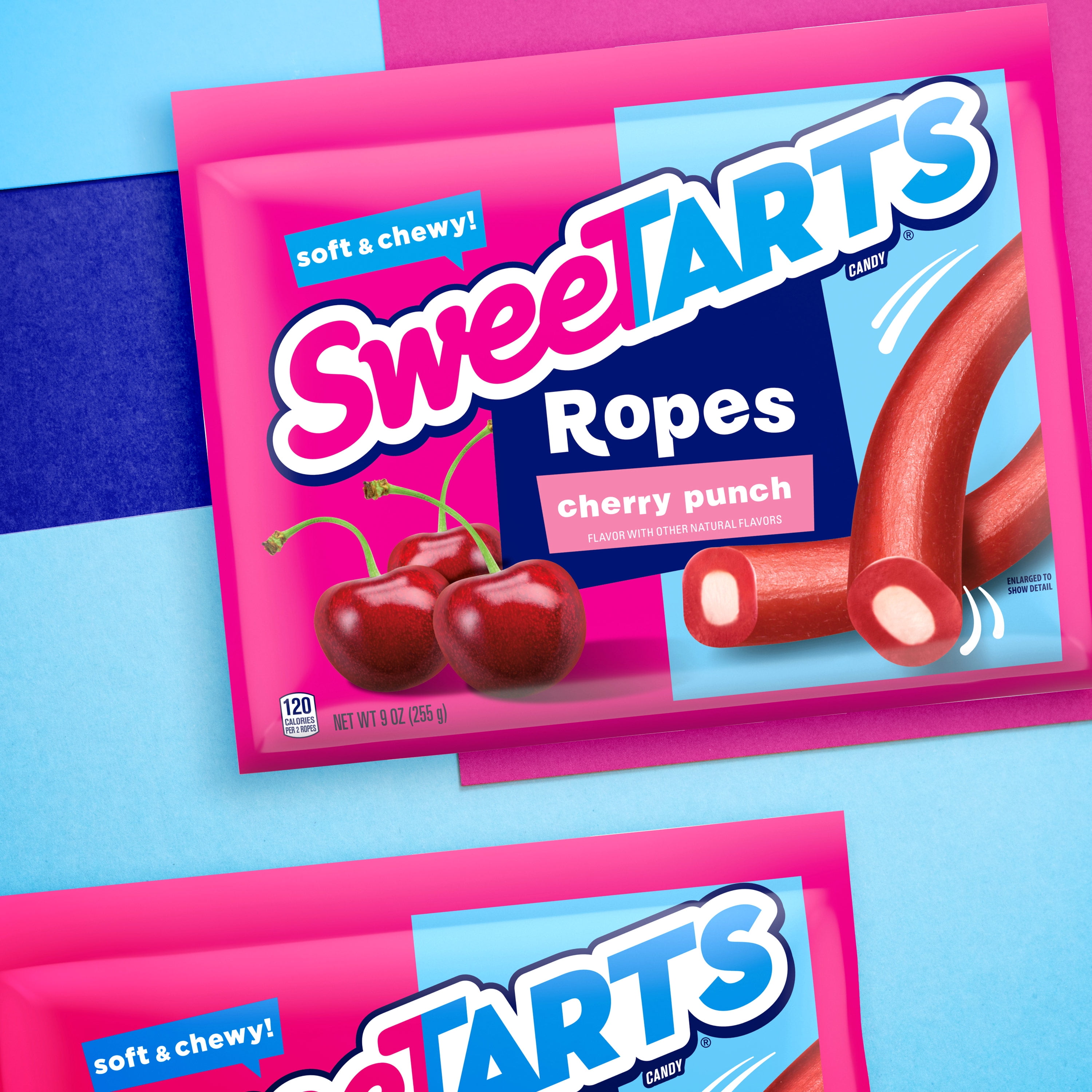 SweeTARTS Cherry Punch Soft  Chewy Ropes Candy Bag, Oz