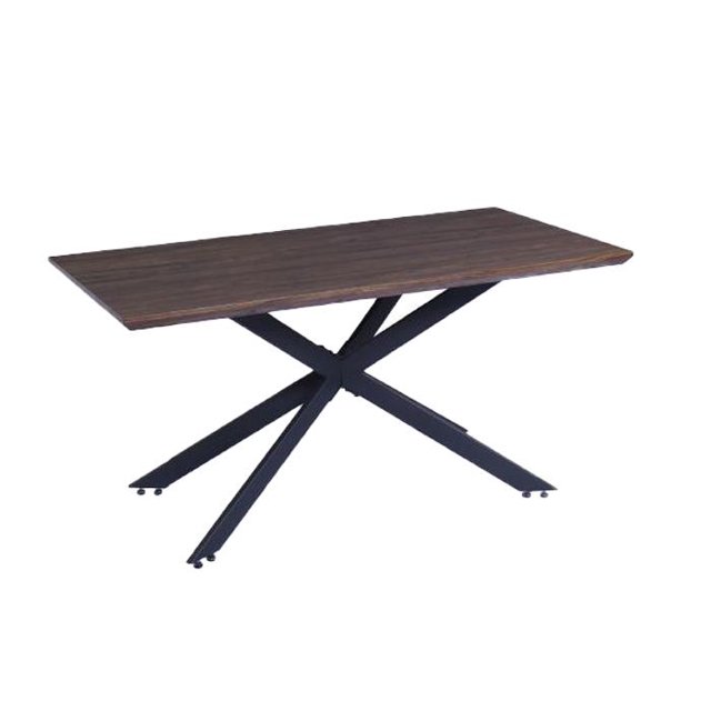 Mesa de Comedor Kessa Muebles Angels Negro y Nogal