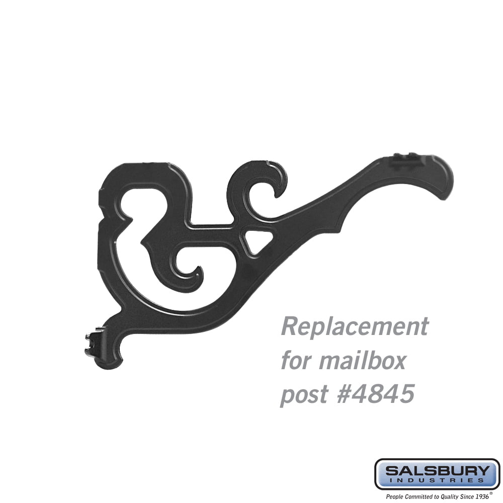 Arm Kit - Replacement for Decorative Mailbox Post - Victorian - Black