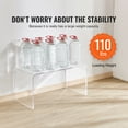 thumbnail image 2 of VEVOR Acrylic Coffee Table 32" C-Shaped Clear Acrylic End Table 16.3 in high Transparent Acrylic Side Table, for Coffee, Drink, Food, Snack used in Living Room, Courtyard, Terrace, 2 of 7