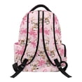 thumbnail image 2 of Pzuqiu Pink Deer Bow Kids Backpacks Large Capacity School Bags 17 Inch Back to School Shoulder Bookbags Padded Straps Front Zipper Pocket for Students Teenagers Age 6-18, 2 of 7