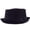 Black, variant on Men's Everyday Cotton All Season Porkpie Boater Derby Fedora Sun Hat