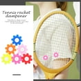thumbnail image 3 of BRIGHTFUFU 6Pcs Tennis Silicone Dampener Flower Shape Decorative Racket Accessory Assorted Color, 3 of 5