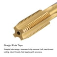 thumbnail image 3 of Unique Bargains M12 x 1.5 Left Hand Titanium Coated High Speed Steel Machine Straight Flute Tap, 3 of 6