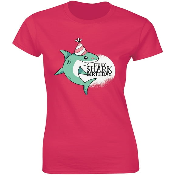 It's My Shark Birthday With Shark Birthday Outfit Image for Women T-Shirt