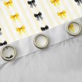 thumbnail image 4 of Manfei Yellow Bowtie Curtains and Drapes Pack of 2 (52x63 Each),Black Dreamy Bow Black Out Curtains, 4 of 6
