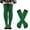 Dark Green, variant on IWRICH Women's Christmas Arm Warmers Leg Warmers Striped Thigh High Socks Fingerless Gloves Stockings Yellow