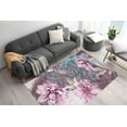 thumbnail image 4 of Decorative Rugs, Office Rugs, Flower Rugs, Entryway Rugs, Pink Peony Painting Rugs, Pink Peony Rugs, Pink Flower Rug, Accent Rug, Home Decor, 3.9'x5.9' - 120x180 cm, 4 of 7
