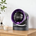 thumbnail image 3 of AZXY Portable Desk Fan, Small Quiet Air Circulator Fan with Digital Display, USB Rechargeable Mini Cooling Fan for Bedroom, Home, Office, Indoor, Travel, Black, 3 of 5