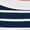 Navy, variant on Women's Striped Contrast Thread T-Shirt Casual Short Sleeve Summer Top Comfortable Stretch Fit Fashion Tee