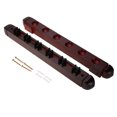 thumbnail image 1 of Rdeghly Pool Cue Rack,Wooden Billiard Pool Cue Rack Wall Mounted Rack Stick Holder, Pool Cue Wall Rack, 1 of 8