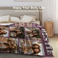 thumbnail image 5 of Custom Blanket Personalized Blanket with Photos Text Gift on Birthday Christmas Customized Picture Throw Blanket for Adult Men Women, 5 of 6