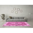 thumbnail image 3 of Ahgly Company Indoor Rectangle Abstract Pink Modern Area Rugs, 2' x 4', 3 of 4