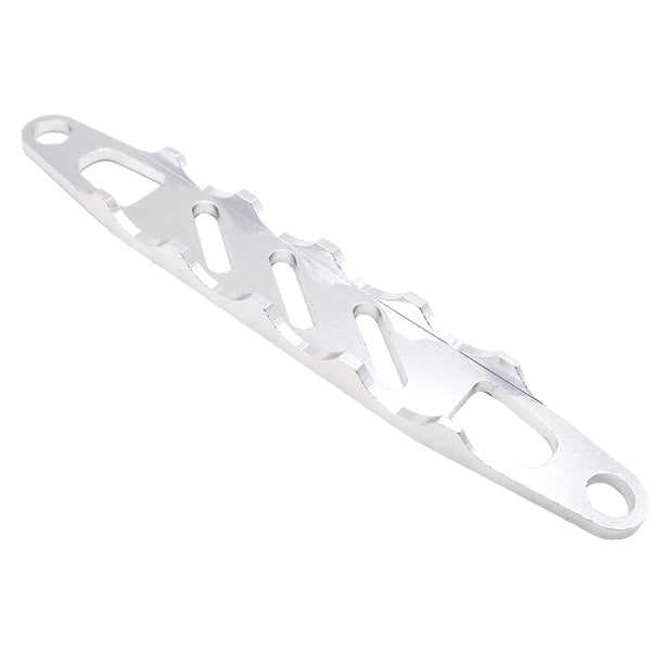 Tholdsy RCGOFFLOW 1 Uds. Placa de montaje de batería difícil de deformar de aleación de aluminio para placa de montaje de batería 1/16 Rc Kits de construcción modelo Plata