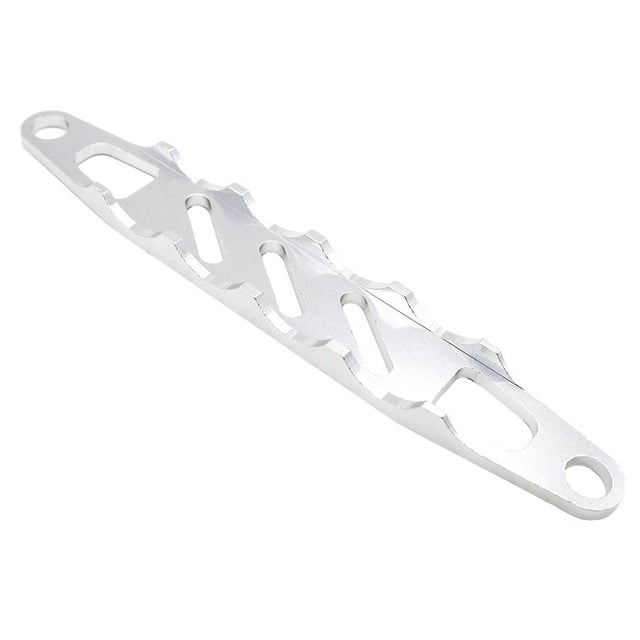 Bewildely Placa de montaje de batería RCGOFFLOW, aleación de aluminio difícil de deformar, placa de montaje de batería Rc para 1/16 HQ 731 Kits de construcción modelo Plata
