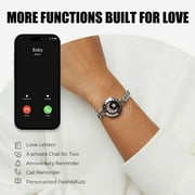 أساور TOTWOO Touch للأزواج ، الاهتزاز والإضاءة لأزواج الحب | هدايا العلاقة لمسافات طويلة لصديقة الفتاة