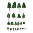 thumbnail image 2 of kusrkot 24Pcs Modèle Arbres Mini Paysage Arbres Sable Table Chemins de Fer Mise en Page Décoration, 2 of 8