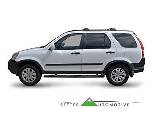 BETTER AUTOMOTIVE Custom Fit 2002-2006 Honda CRV 3 Round SIDEBAR Black Step Nerf Bars Running Boards