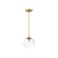 thumbnail image 3 of Trade Winds Chelsea Glass Pendant Light in Natural Brass, 3 of 5