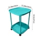 thumbnail image 3 of Mesa Auxiliar con Ruedas Qazbgdl | Mesita de Noche Móvil de 2 Niveles para Dormitorio o Sala de Estar | Carrito de Almacenamiento de Plástico con Detalle de Oso | Juego de 1 Pieza, 3 of 6