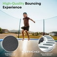 ORCC Trampoline with Safety Enclosure, Basketball Hoop & 2 Balls, 12