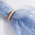 thumbnail image 3 of Balsa Circle 5 Dusty Blue Sheer Crinkled Organza Dinner Table Napkins Wedding Party Events Reception Decorations Supplies, 3 of 8