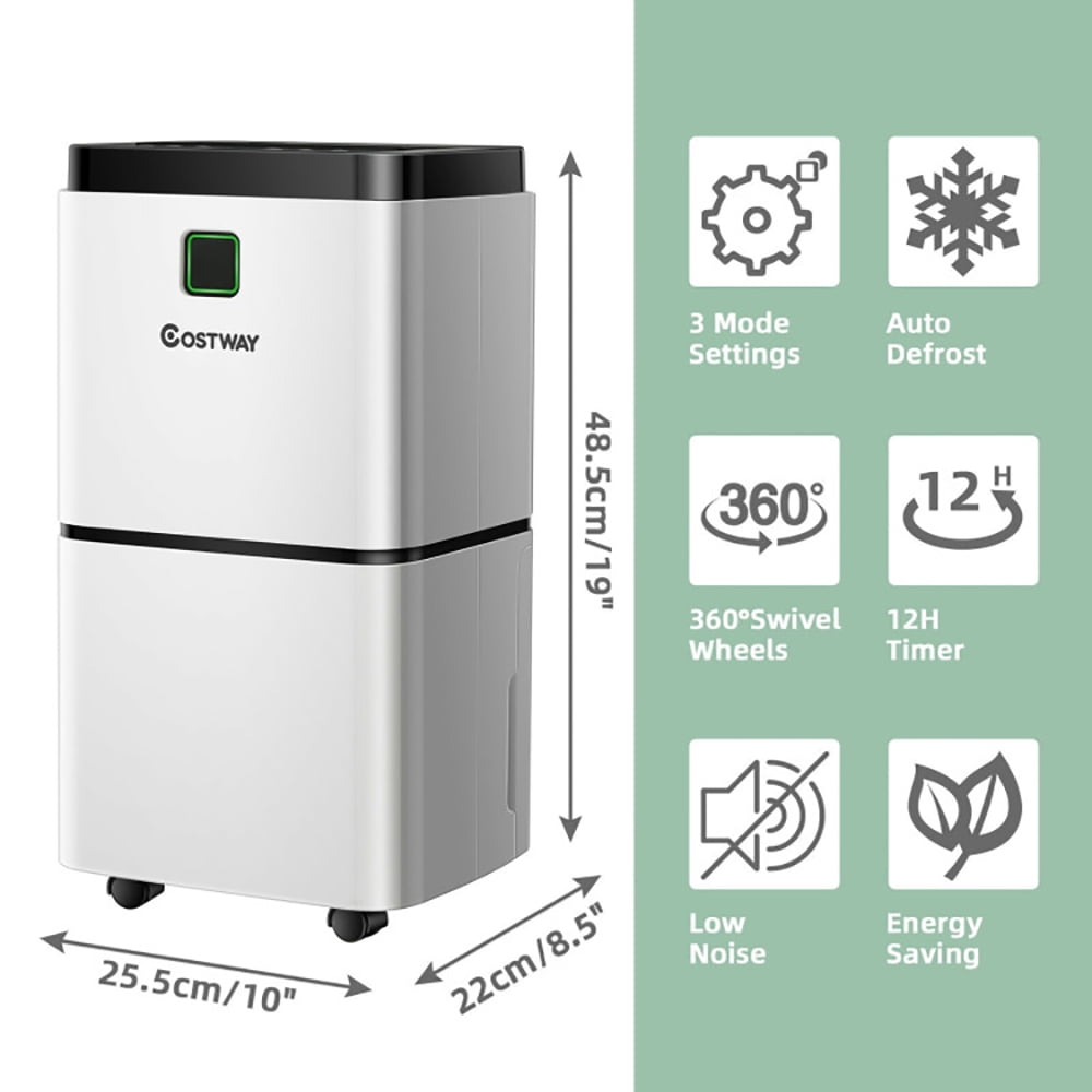 Canddidliike 24 Pints 1500 Sq. ft Dehumidifier for Medium to Large Room with Indicator, Dehumidifier for Large Room and Basements