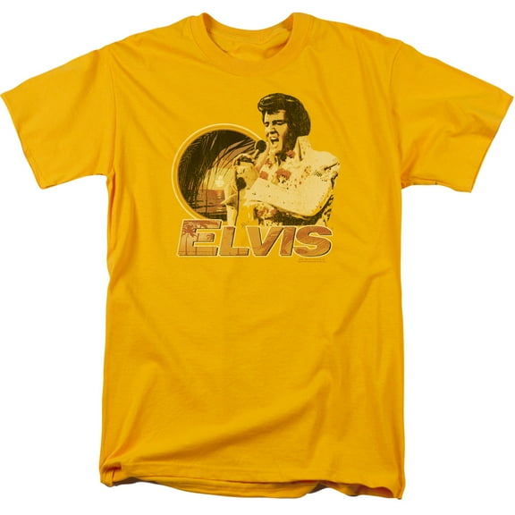Elvis Presley Singing Hawaii Style 18/1 T-Shirt Gold