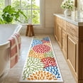 thumbnail image 6 of MeyJey 2'x8' Floral Runner Rug for Hallways, Oriental Non Slip Machine Washable Area Rugs Vintage Floor Carpet for Bedroom Kitchen Dinning/Living/Laundry Room, Red/Orange, 6 of 15