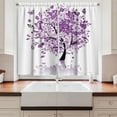 thumbnail image 2 of Ambesonne Nature Kitchen Curtains, Tree of Life, 55"x45", Lilac Purple, 2 of 3