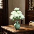 thumbnail image 7 of Artificial Mourning Chrysanthemum 9 Stems, Fake Sacrificial Flowers for Cemetery Graveside Memorial Decoration, 7 of 7