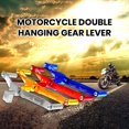 thumbnail image 2 of Soumake Levier de Vitesse Moto 2 Voies Alliage d'Aluminium Repose-Pieds Universel Levier de Vitesse Remplacement Accessoires de Modification Moto Tout-Terrain, 2 of 8