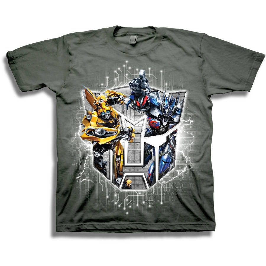 Transformers T-Shrt AutoBots T-Shirt Bumblebbe Optimus Prime Logo T-Shirt Top 