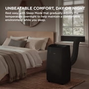 TCL 8,000 BTU Smart Portable Air Conditioner (Black) - 3-in-1 Cooling, Fan & Dehumidifier, Auto Swing, Matter-Enabled, Quiet Operation, Sleep & Auto Modes, Compact Window Fit 20”-59” - W8P95-B5