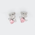 thumbnail image 3 of Aretes Cerdo Con Alas Cristales Austriacos Dama Oro 18K Laminado blanco Unitalla, 3 of 7