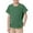 Green, variant on Boys Shirts Unisex Kid's Girls Basic Short Sleeve Solid Color Pocket Crew Neck Boys Clothes