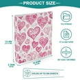 thumbnail image 5 of Pink and Red Hearts Pattern 3 Ring Hardcover Binders 1.5in Round Rings for Letter-Size Folder Paper Organizer Pockets for Office Student Recipe, 5 of 9