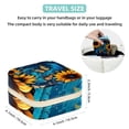 thumbnail image 5 of Starry Sky Travel Portable Square Jewelry Box Earring Necklace Bracelet Holder Display Case Organizer Box, Decorative Jewelry Stand Storage Box, 5 of 6