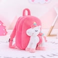 thumbnail image 3 of Mochila de peluche con unicornios para niños pequeños color blanco 9.5 pulgadas Lazada, 3 of 9