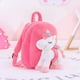 thumbnail image 3 of Mochila de peluche con unicornios para niños pequeños color blanco 9.5 pulgadas Lazada, 3 of 9