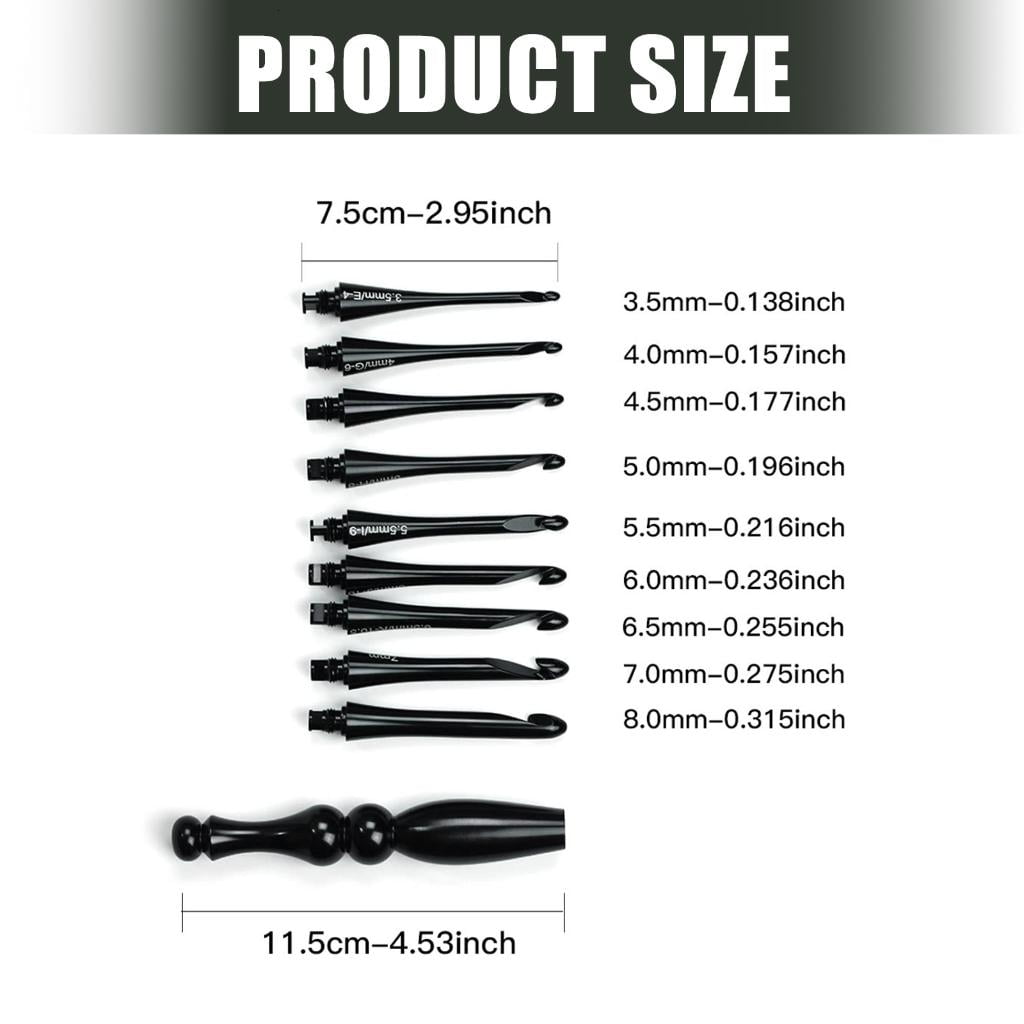 Ergonomic Crochet Hook Collection With Aluminum Hooks And Storage Solution